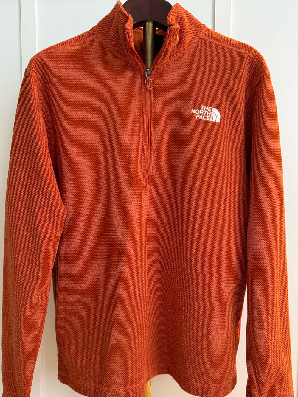 GORPCORE THE NORTH FACE ORANGE FLEECE 1/4 ZIP PULL OVER